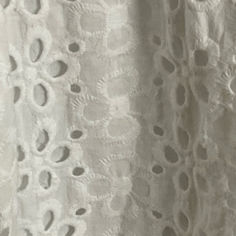 Victoria's Secret White Eyelet Lace Fit Flare Cut Out Fitted Sleeveless Dress 6 - Picture 10 of 13